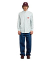 Drôle de Monsieur Fleurs Tressées Cotton Shirt Light Blue – productbeeld 2