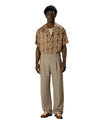 Drôle de Monsieur Chain Link Monogram Shirt Kaki productfoto 3
