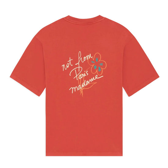 Drôle de Monsieur Esquisse Slogan T-shirt Brick productfoto 1