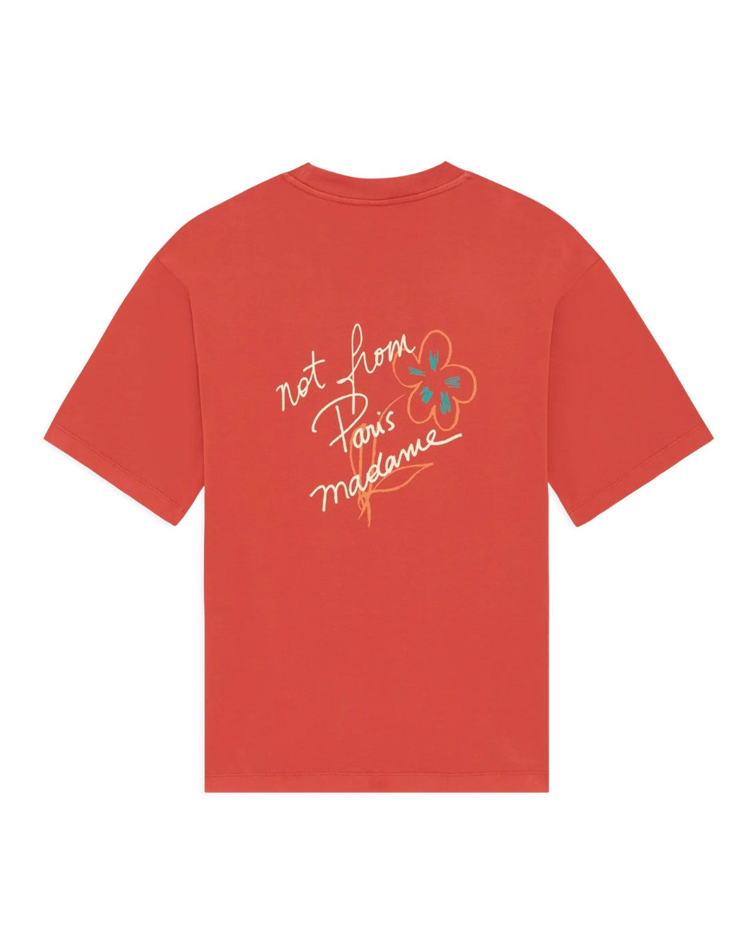 Drôle de Monsieur Esquisse Slogan T-shirt Brick productfoto 1
