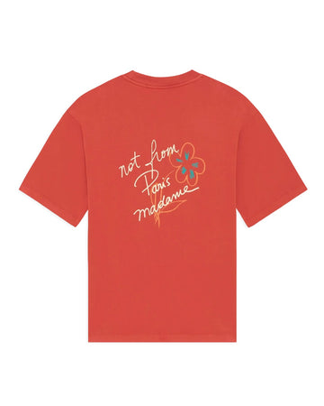 Drôle de Monsieur Esquisse Slogan T-shirt Brick productfoto 1