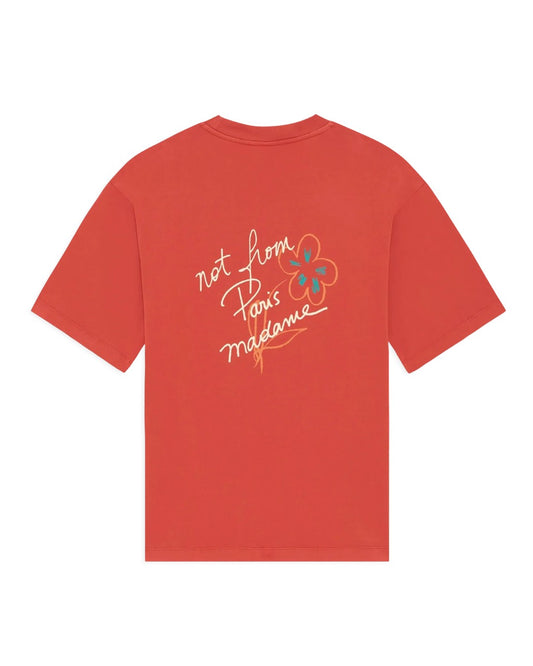 Drôle de Monsieur Esquisse Slogan T-shirt Brick productfoto 1