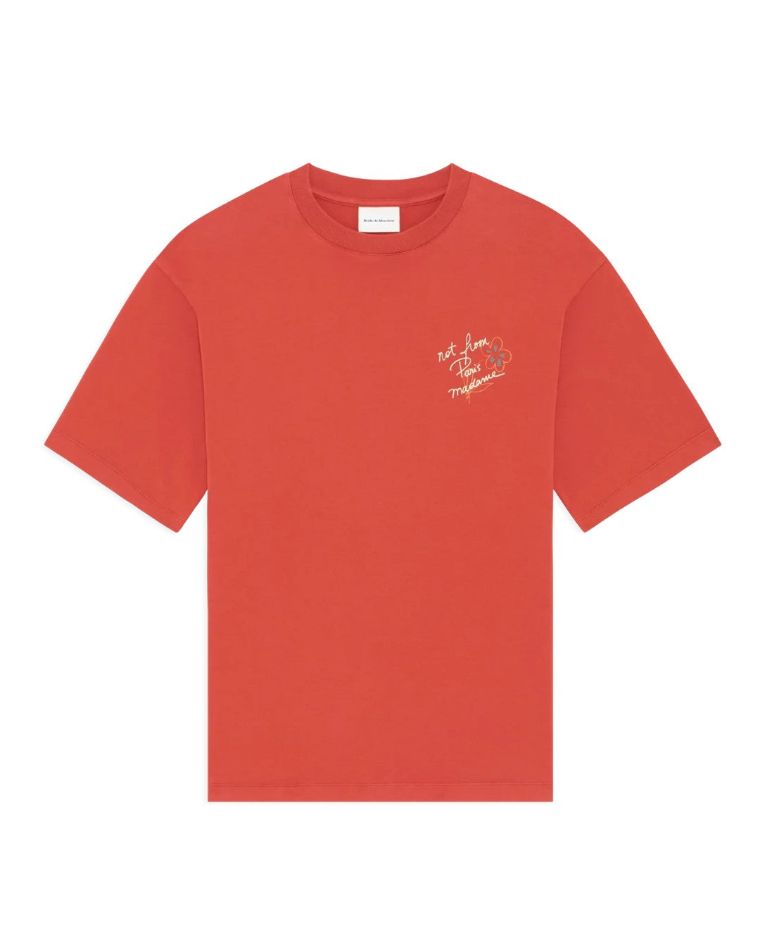 Drôle de Monsieur Esquisse Slogan T-shirt Brick productfoto 2