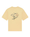 Drôle de Monsieur Esquisse Slogan T-shirt Ocre productfoto 1