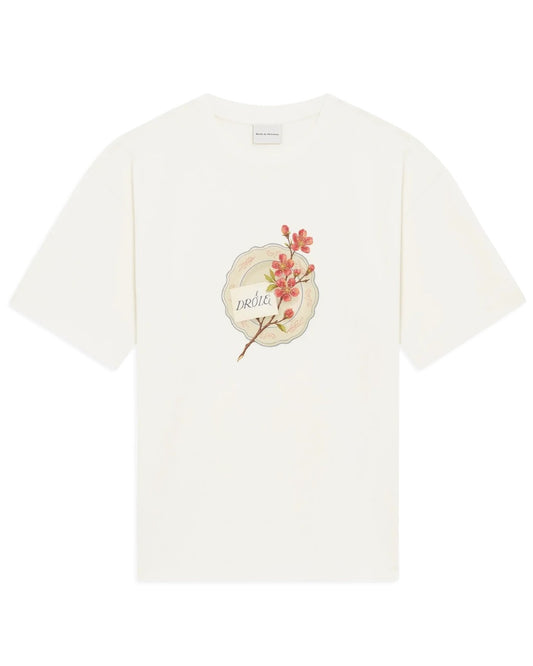 Drôle de Monsieur Porcelaine T-shirt Off White voorkant