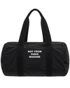 Drôle de Monsieur Nylon Slogan Gym Bag Black met Not From Paris Madame print bij Checkpoint Mol