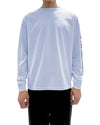 Drôle de Monsieur Baby Blue longsleeve met Not From Paris Madame slogan op de mouw