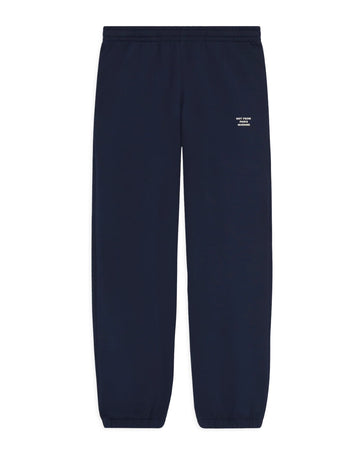 Drôle de Monsieur Slogan Fleece Joggers Navy bij Checkpoint Mol