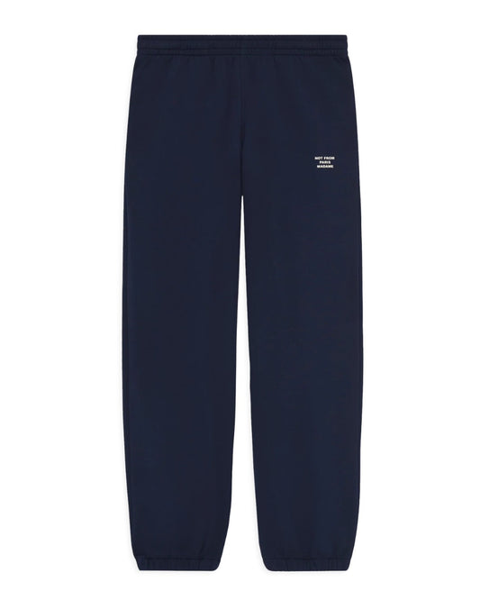 Drôle de Monsieur Slogan Fleece Joggers Navy bij Checkpoint Mol