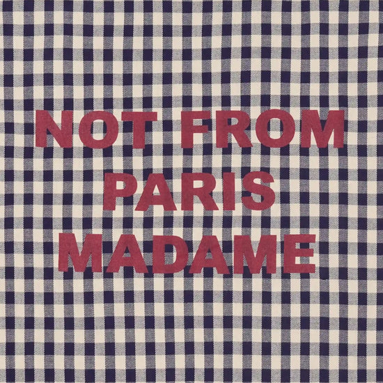 Drôle de Monsieur Check Overshirt With Slogan Beige productfoto 3