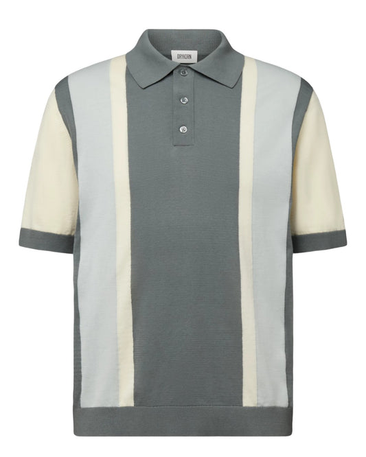 Green Tamian Knitted Cotton Polo