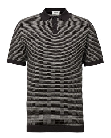 Dark Chocolate Triton Knitted Polo