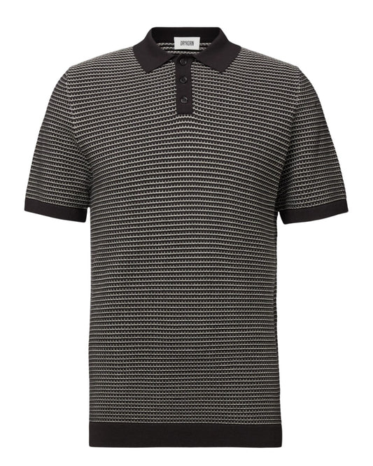 Dark Chocolate Triton Knitted Polo