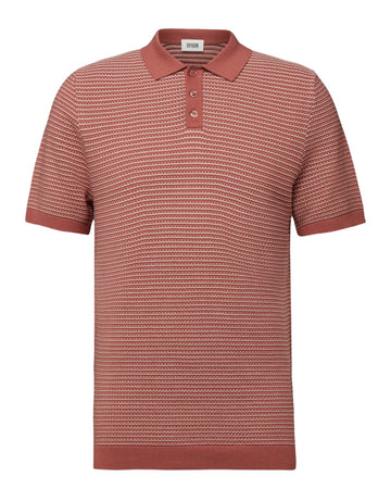 Orange Triton Knitted Polo
