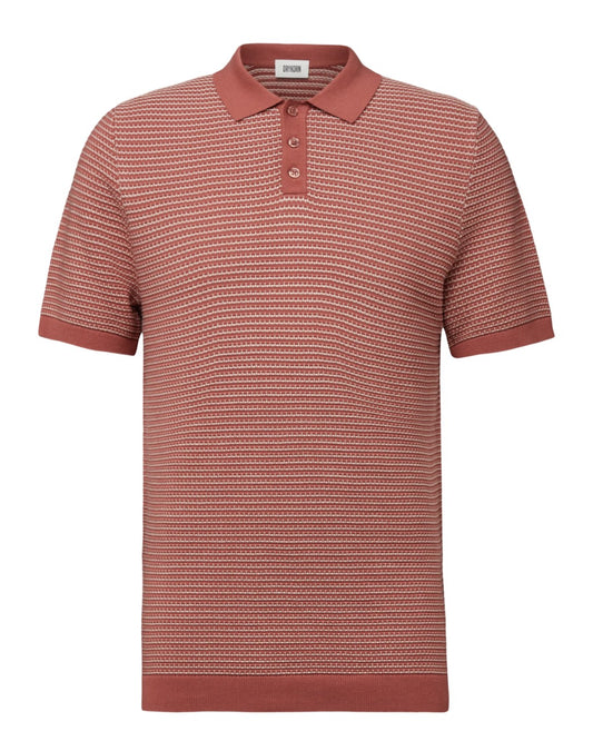 Orange Triton Knitted Polo