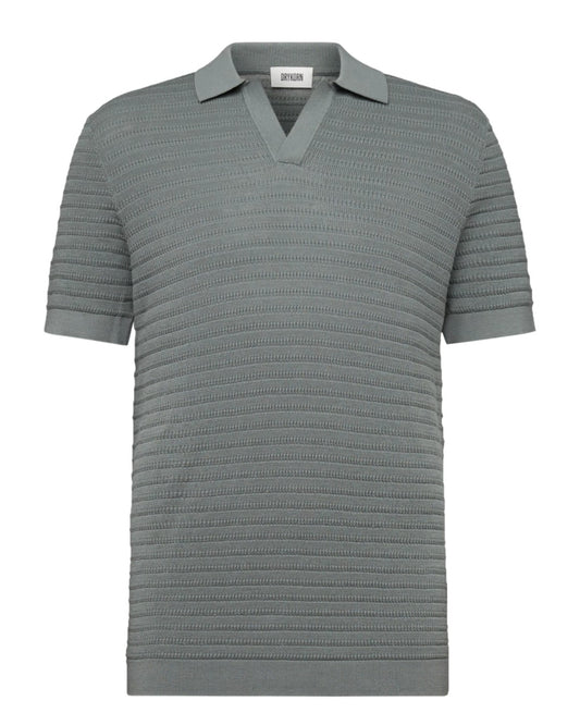 Balsam Green Braian Knitted Skipper Polo