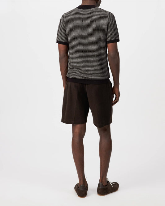 Dark Chocolate Triton Knitted Polo