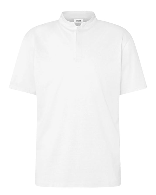 White Louis Henley Cotton T-shirt