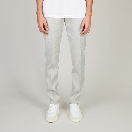Drykorn Ajend Linen Trousers Beige Grey – productbeeld 1