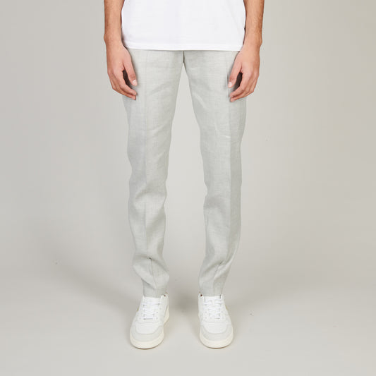 Drykorn Ajend Linen Trousers Beige Grey – productbeeld 1