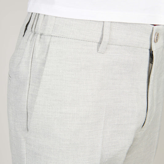 Drykorn Ajend Linen Trousers Beige Grey – productbeeld 2