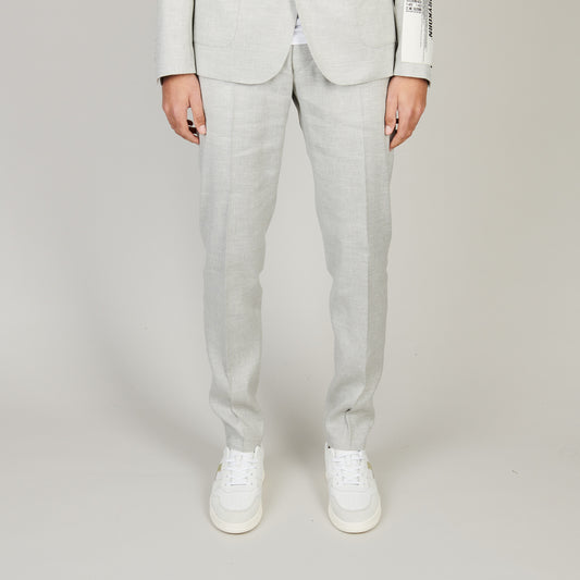 Drykorn Ajend Linen Trousers Beige Grey – productbeeld 3