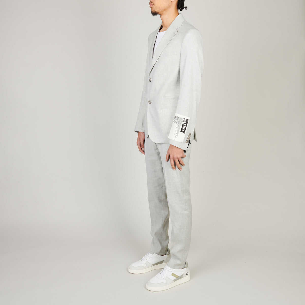 Drykorn Ajend Linen Trousers Beige Grey – productbeeld 5