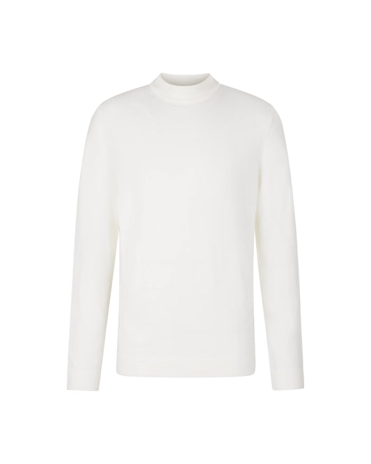 Drykorn Ecru Arwon Merino Wool Fitted Turtleneck Pullover – vooraanzicht