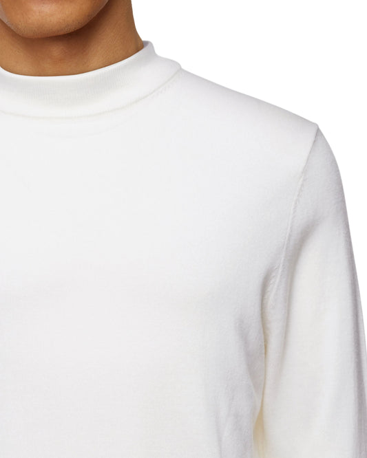 Drykorn Ecru Arwon Merino Wool Fitted Turtleneck Pullover – productbeeld 2