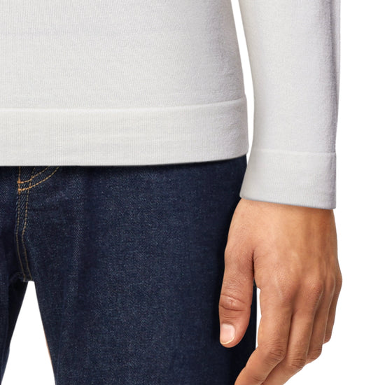 Drykorn Ecru Arwon Merino Wool Fitted Turtleneck Pullover – productbeeld 3