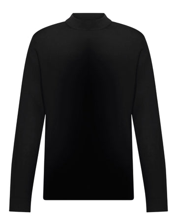 DRYKORN Arwon Merino Wool Turtle Neck Pullover Black productfoto 1