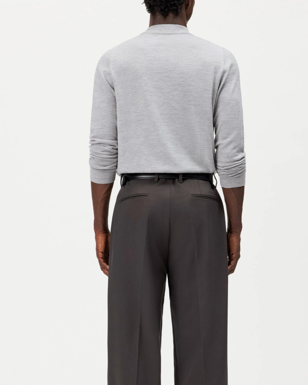 DRYKORN Arwon Merino Wool Turtle Neck Pullover Grey productfoto 3