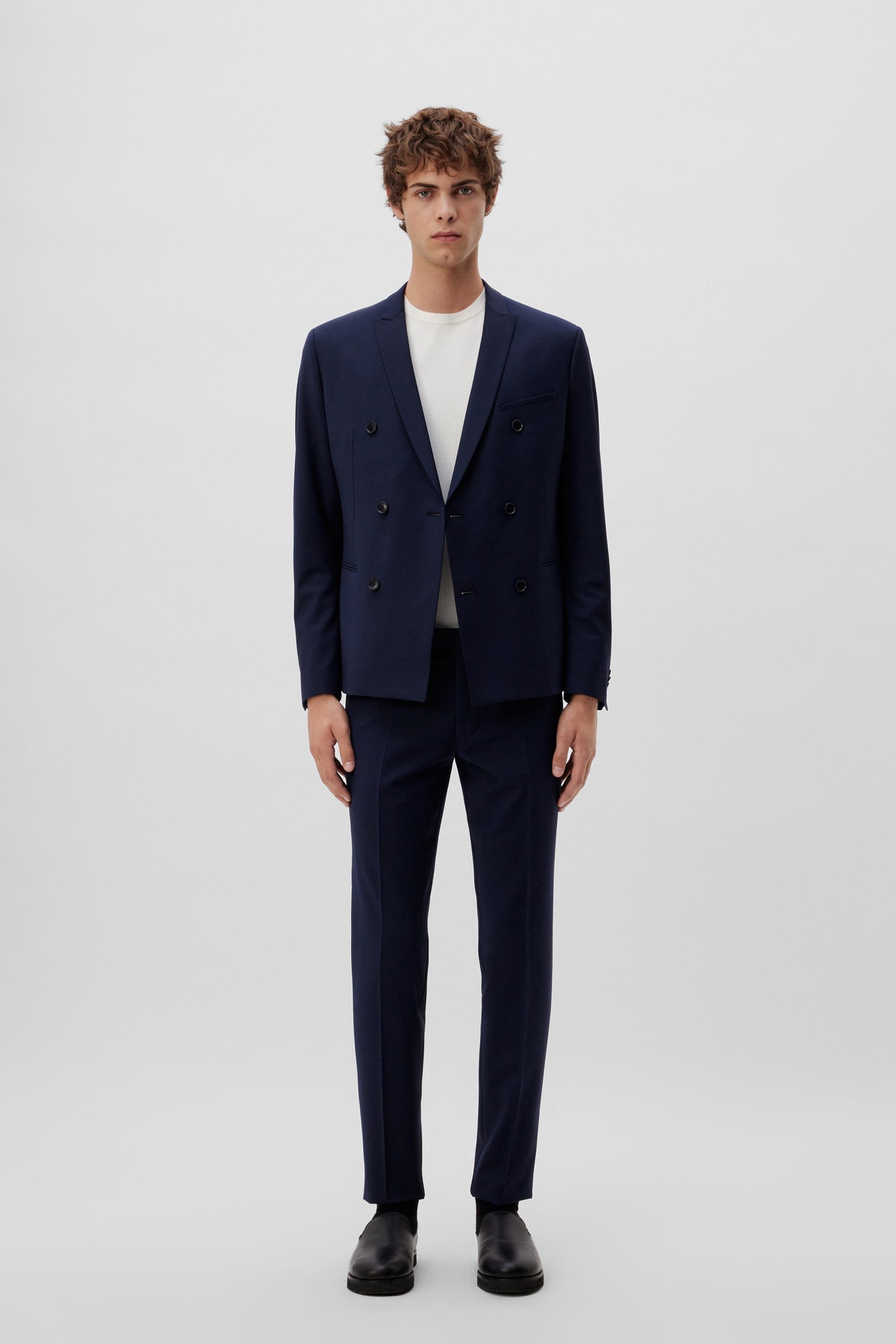 Drykorn Bilbao Drynamic Double-Breasted Blazer Navy – productbeeld 9