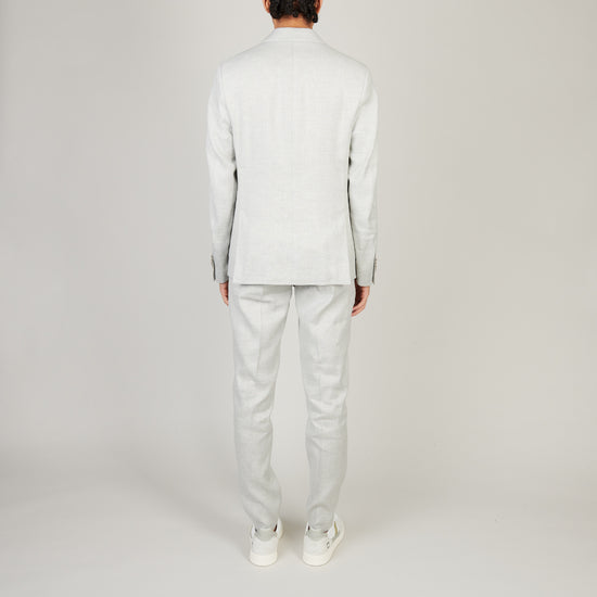 Drykorn Carles Linen Blazer Grey Beige – productbeeld 4
