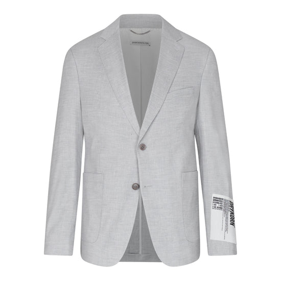 Drykorn Carles Linen Blazer Grey Beige – productbeeld 5