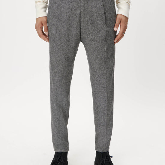 Drykorn Chasy Wool Stretch Trousers Grey – detailbeeld