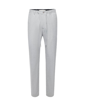 Drykorn Grey Deger Drawstring Jogger Trousers – vooraanzicht