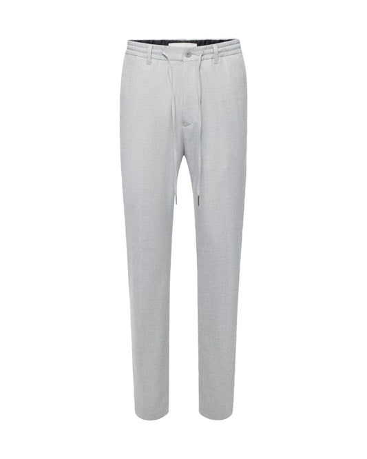 Drykorn Grey Deger Drawstring Jogger Trousers – vooraanzicht