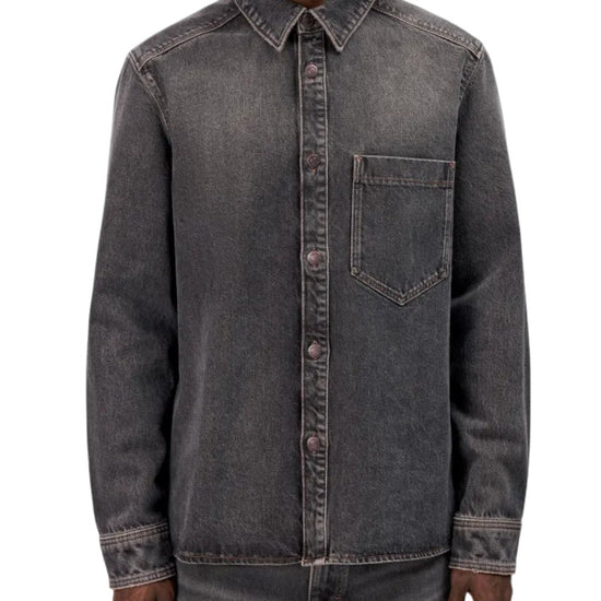 Drykorn Dieggo Relaxed Fit Denim Overshirt Brown - productfoto 1