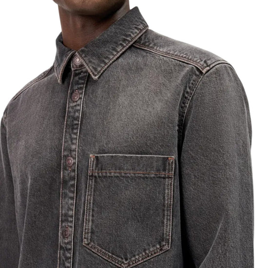 Drykorn Dieggo Relaxed Fit Denim Overshirt Brown - productfoto 2