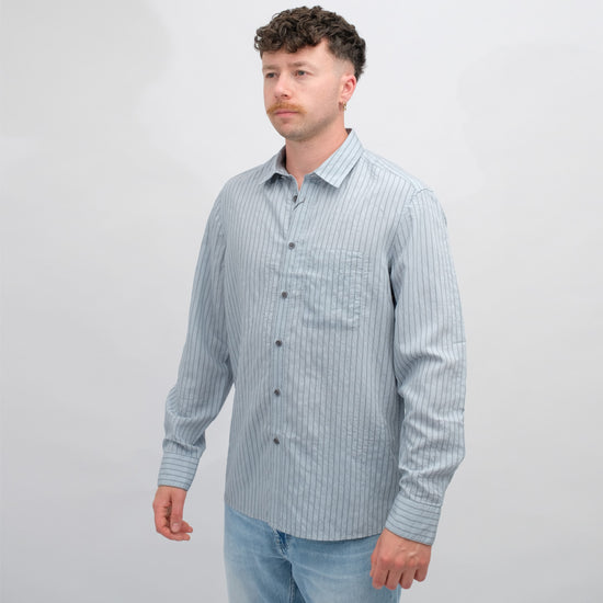 DRYKORN Light Blue Hecto Popeline Shirt – productbeeld 2