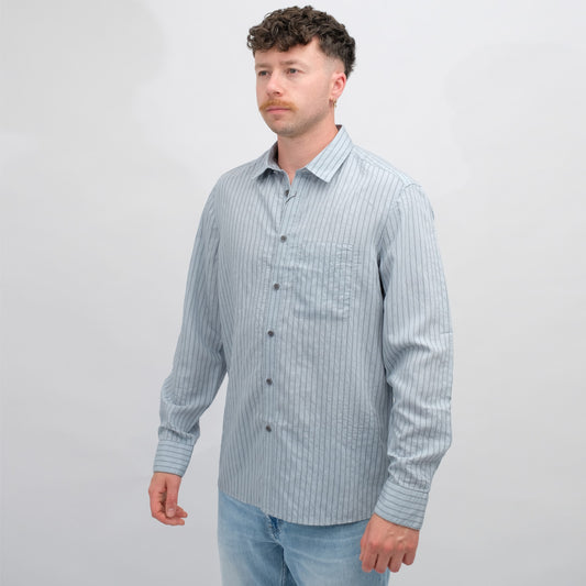 DRYKORN Light Blue Hecto Popeline Shirt – productbeeld 2
