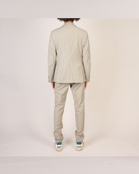 Drykorn Irving blazer beige, gedragen volledig achteraanzicht
