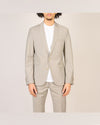 Drykorn Irving blazer beige, gedragen vooraanzicht