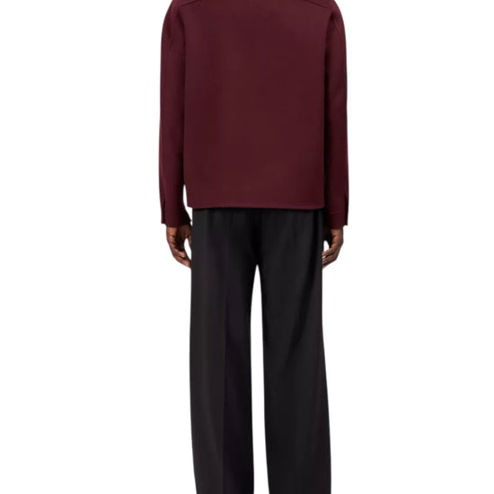DRYKORN Jerson regular fit wollen herenjack Burgundy achterkant