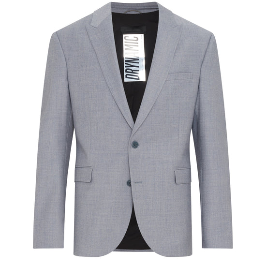 Drykorn Lonest Grey Blu Wool Jacket – vooraanzicht