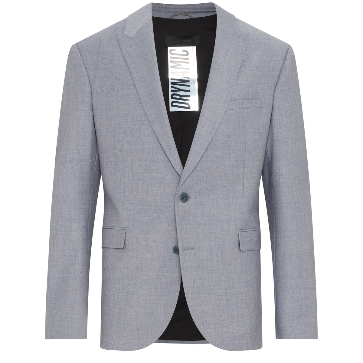Drykorn Lonest Grey Blu Wool Jacket – vooraanzicht