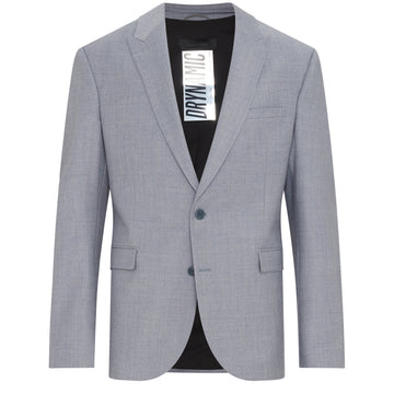 Drykorn Lonest Grey Blu Wool Jacket – vooraanzicht