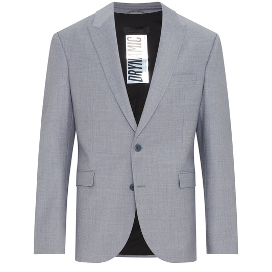 Drykorn Lonest Grey Blu Wool Jacket – vooraanzicht