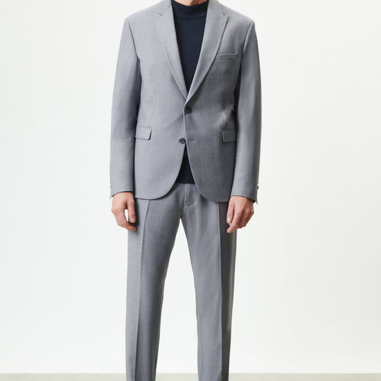 Drykorn Lonest Grey Blu Wool Jacket – productbeeld 3